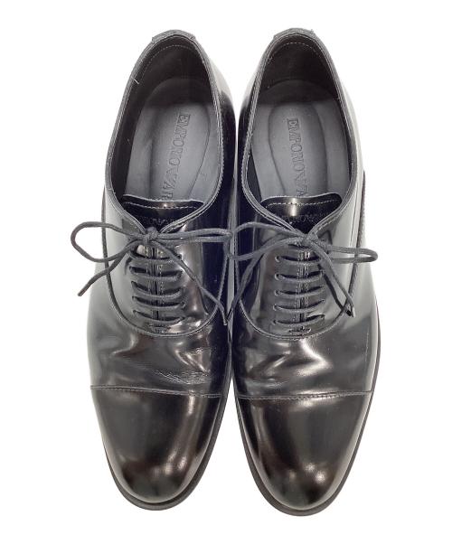 EMPORIO ARMANI（エンポリオ アルマーニ）EMPORIO ARMANI (エンポリオ アルマーニ) ストレートチップシューズ ブラック サイズ:24の古着・服飾アイテム