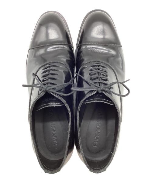 EMPORIO ARMANI（エンポリオ アルマーニ）EMPORIO ARMANI (エンポリオ アルマーニ) ストレートチップシューズ ブラック サイズ:24の古着・服飾アイテム