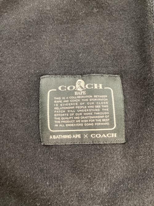 A BATHING APE（アベイシングエイプ）A BATHING APE (アベイシングエイプ) COACH (コーチ) Crew Neck Sweat Shirt クルーネックスウェットシャツ ブラック サイズ:Lの古着・服飾アイテム