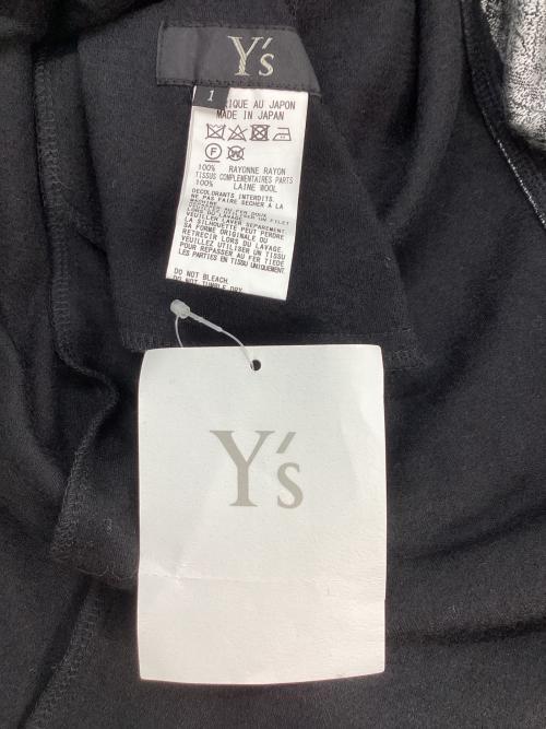 Y's（ワイズ）Y's (ワイズ) ノースリーブワンピース ブラック×グレー サイズ:1の古着・服飾アイテム