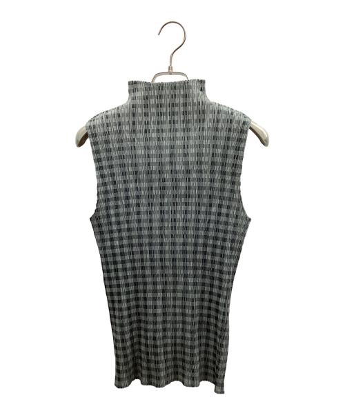 PLEATS PLEASE（プリーツプリーズ）PLEATS PLEASE (プリーツプリーズ) ノースリーブカットソー ライトグレー サイズ:4の古着・服飾アイテム