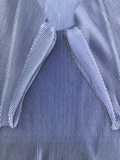 PLEATS PLEASE（プリーツプリーズ）PLEATS PLEASE (プリーツプリーズ) 半袖カットソー ネイビー サイズ:3の古着・服飾アイテム
