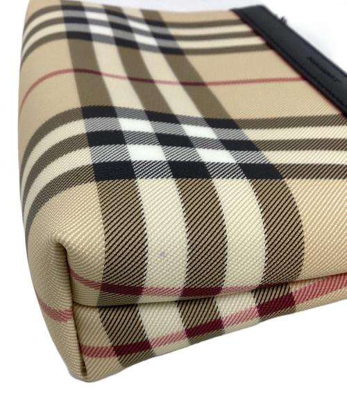 BURBERRY（バーバリー）BURBERRY (バーバリー) コスメポーチ ベージュの古着・服飾アイテム