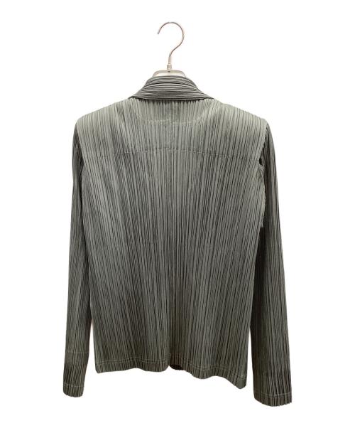 PLEATS PLEASE（プリーツプリーズ）PLEATS PLEASE (プリーツプリーズ) 薄手カーディガン グレー サイズ:4の古着・服飾アイテム