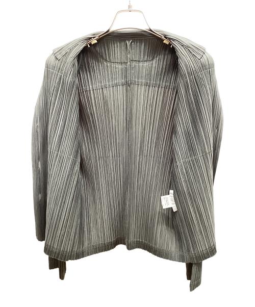 PLEATS PLEASE（プリーツプリーズ）PLEATS PLEASE (プリーツプリーズ) 薄手カーディガン グレー サイズ:4の古着・服飾アイテム