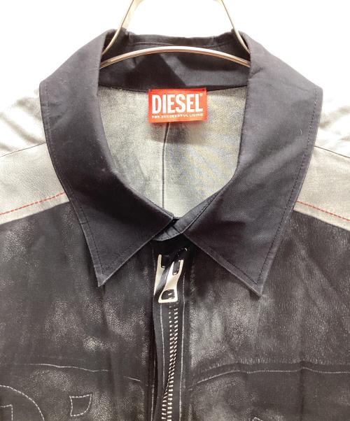 DIESEL（ディーゼル）DIESEL (ディーゼル) S-AFTER シャツジャケット ブラック サイズ:52の古着・服飾アイテム