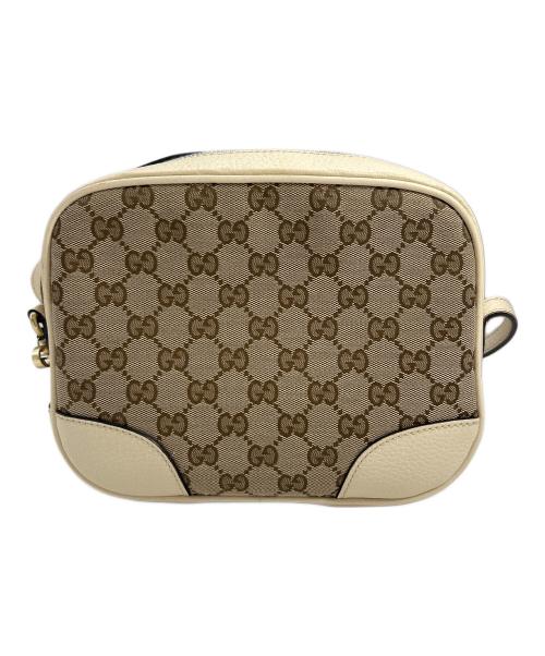 GUCCI（グッチ）GUCCI (グッチ) ブリー　GGキャンバスショルダーバッグ ベージュの古着・服飾アイテム
