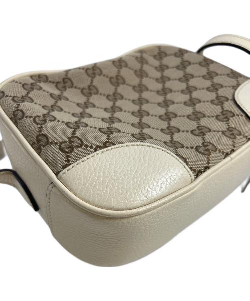 GUCCI（グッチ）GUCCI (グッチ) ブリー　GGキャンバスショルダーバッグ ベージュの古着・服飾アイテム