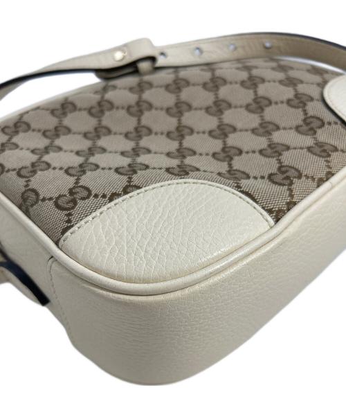 GUCCI（グッチ）GUCCI (グッチ) ブリー　GGキャンバスショルダーバッグ ベージュの古着・服飾アイテム