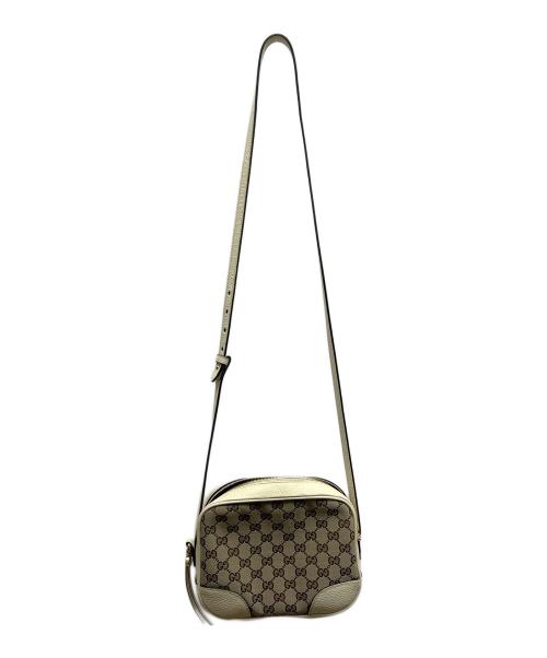 GUCCI（グッチ）GUCCI (グッチ) ブリー　GGキャンバスショルダーバッグ ベージュの古着・服飾アイテム