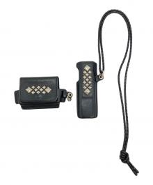 CALEE（キャリー）の古着「CALEE STUDS LEATHER HEAT STICK CASE SET」｜ブラック