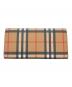 BURBERRY (バーバリー) BURBERRY　ノバチェック　長財布 ブラウン×レッド：25000円
