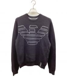 EMPORIO ARMANI（エンポリオ アルマーニ）の古着「厚手ニット」｜ブラック