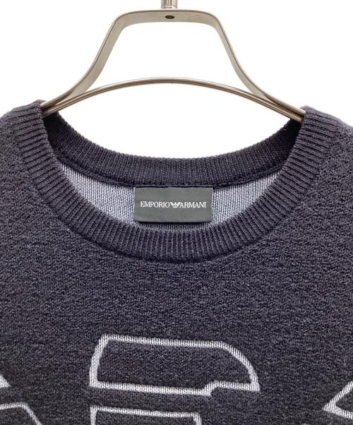 EMPORIO ARMANI（エンポリオ アルマーニ）EMPORIO ARMANI (エンポリオ アルマーニ) 厚手ニット ブラック サイズ:Mの古着・服飾アイテム