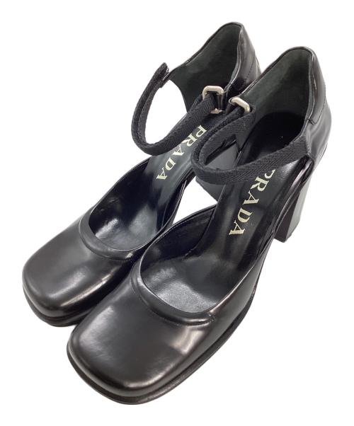 PRADA（プラダ）PRADA (プラダ) PRADA　パンプス ブラック サイズ:36 1/2の古着・服飾アイテム