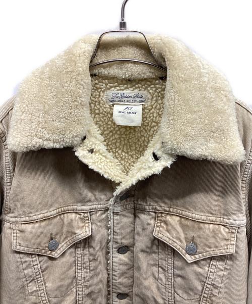 REMI RELIEF（レミレリーフ）REMI RELIEF (レミレリーフ) フラワースタッズ裏ボアコーデュロイジャケット ベージュ サイズ:Sの古着・服飾アイテム