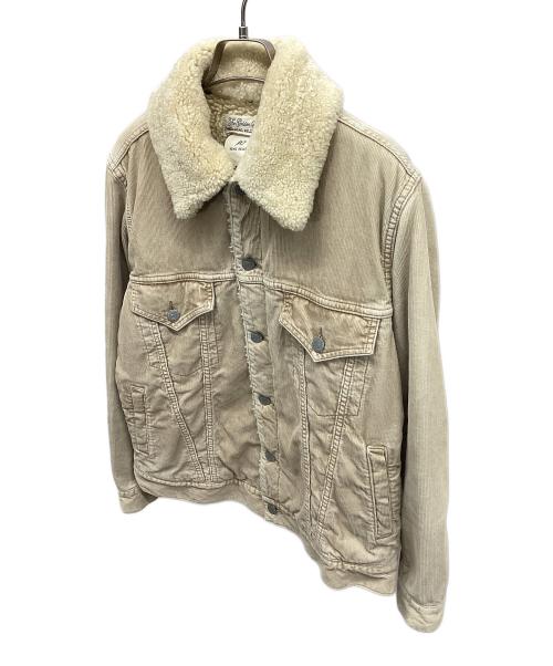 REMI RELIEF（レミレリーフ）REMI RELIEF (レミレリーフ) フラワースタッズ裏ボアコーデュロイジャケット ベージュ サイズ:Sの古着・服飾アイテム