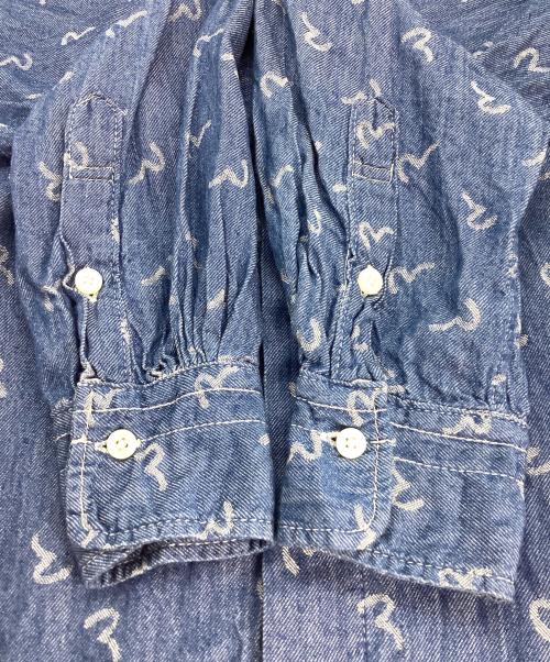 EVISU（エヴィス）EVISU (エヴィス) 長袖シャツ ブルー サイズ:38の古着・服飾アイテム