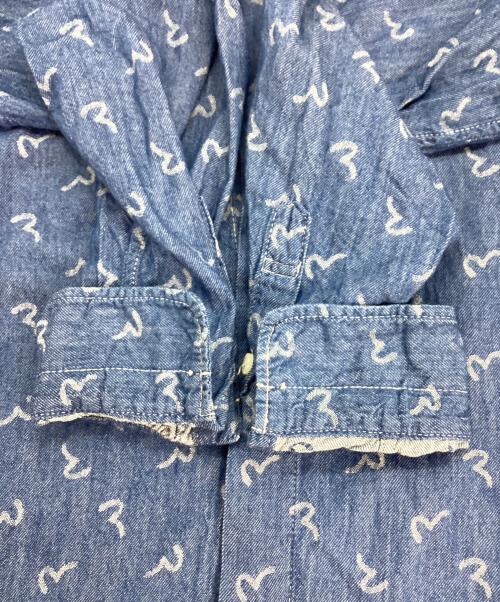 EVISU（エヴィス）EVISU (エヴィス) 長袖シャツ ブルー サイズ:38の古着・服飾アイテム