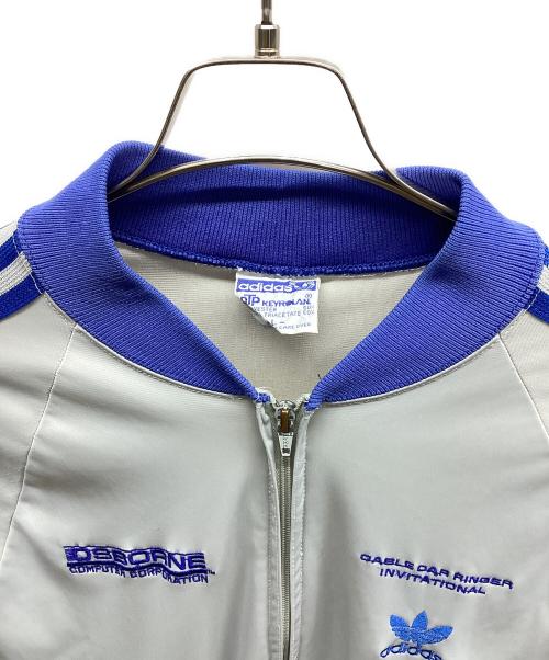 adidas（アディダス）adidas (アディダス) ATPトラックジャケット グレー×ブルー サイズ:Lの古着・服飾アイテム