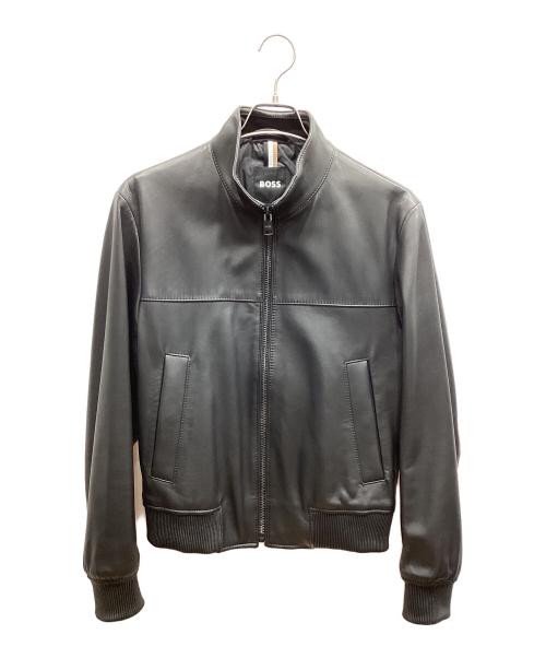 HUGO BOSS（ヒューゴ ボス）HUGO BOSS (ヒューゴ ボス) ボンバージャケット ブラック サイズ:44の古着・服飾アイテム