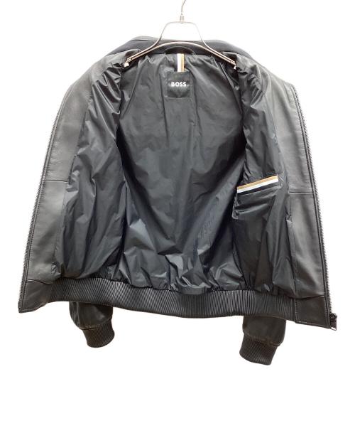 HUGO BOSS（ヒューゴ ボス）HUGO BOSS (ヒューゴ ボス) ボンバージャケット ブラック サイズ:44の古着・服飾アイテム
