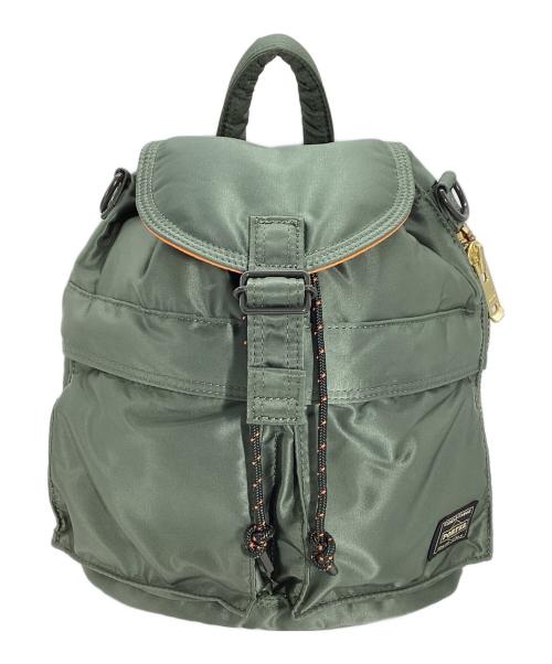 PORTER（ポーター）PORTER (ポーター) PORTER タンカー サックパック グリーン×オレンジの古着・服飾アイテム