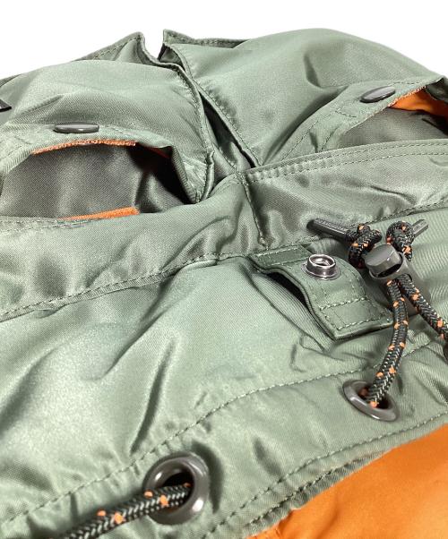 PORTER（ポーター）PORTER (ポーター) PORTER タンカー サックパック グリーン×オレンジの古着・服飾アイテム