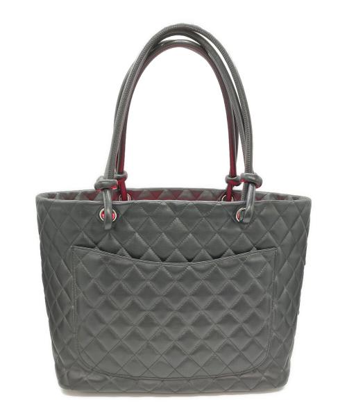 CHANEL（シャネル）CHANEL (シャネル) CHANEL　カンボンライン　トートバッグ ブラックの古着・服飾アイテム