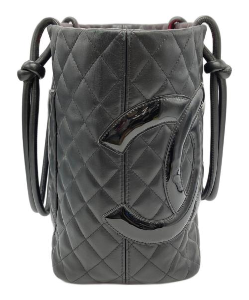 CHANEL（シャネル）CHANEL (シャネル) CHANEL　カンボンライン　トートバッグ ブラックの古着・服飾アイテム