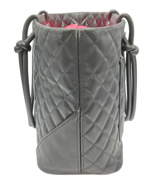 CHANEL（シャネル）CHANEL (シャネル) CHANEL　カンボンライン　トートバッグ ブラックの古着・服飾アイテム