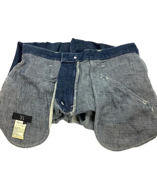 Y's（ワイズ）Y's (ワイズ) 変形ポケットデニムパンツ ブルー サイズ:1の古着・服飾アイテム