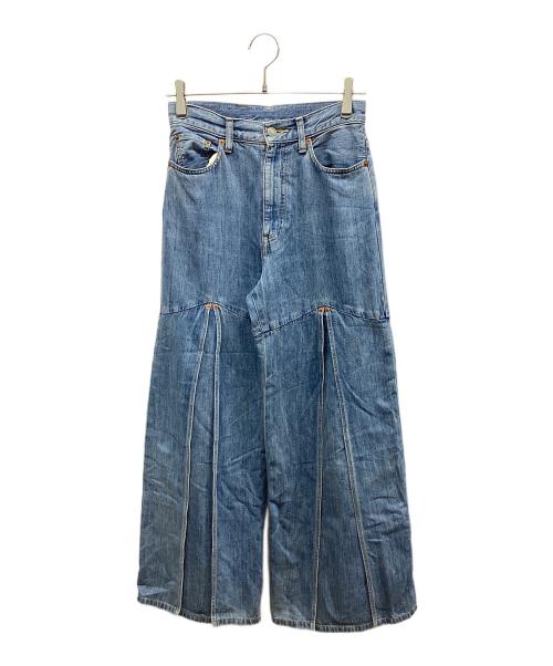 kotohayokozawa（コトハヨコザワ）kotohayokozawa (コトハヨコザワ) LAYERED DENIM PANTS ブルー サイズ:Sの古着・服飾アイテム