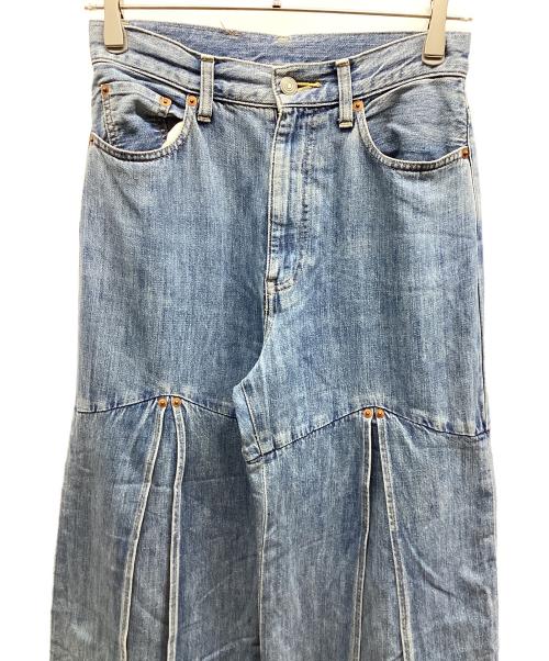 kotohayokozawa（コトハヨコザワ）kotohayokozawa (コトハヨコザワ) LAYERED DENIM PANTS ブルー サイズ:Sの古着・服飾アイテム