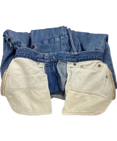 kotohayokozawa（コトハヨコザワ）kotohayokozawa (コトハヨコザワ) LAYERED DENIM PANTS ブルー サイズ:Sの古着・服飾アイテム