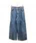 kotohayokozawa（コトハヨコザワ）の古着「LAYERED DENIM PANTS」｜ブルー