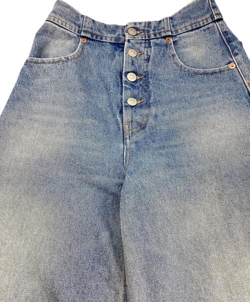 MM6 Maison Margiela（エムエムシックスメゾンマルジェラ）MM6 Maison Margiela (エムエムシックスメゾンマルジェラ) キャロット デニムパンツ ブルー サイズ:36の古着・服飾アイテム