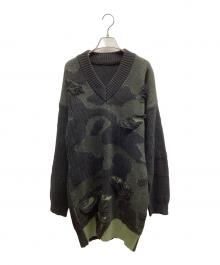 DIESEL（ディーゼル）の古着「厚手ニット」｜ブラック×カーキ