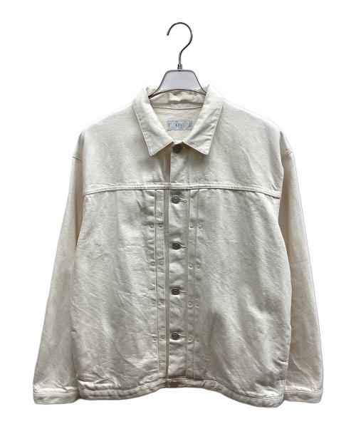 KIJI（キジ）KIJI (キジ) デニムジャケット ホワイト サイズ:5の古着・服飾アイテム