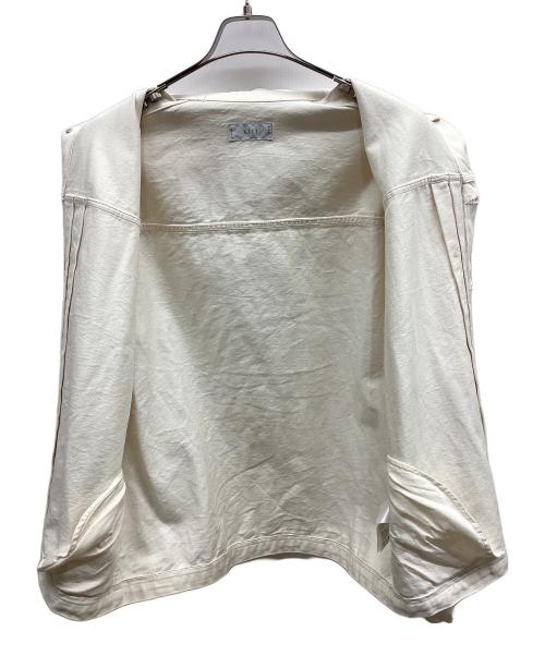 KIJI（キジ）KIJI (キジ) デニムジャケット ホワイト サイズ:5の古着・服飾アイテム