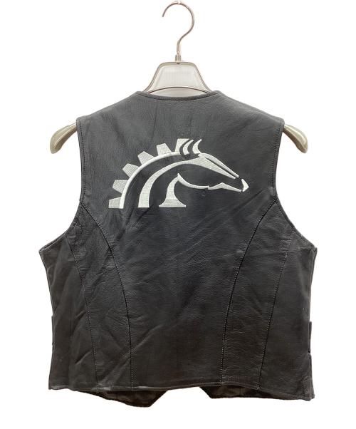 AMERICAN IRONHORSE（アメリカン アイアンホース）AMERICAN IRONHORSE (アメリカン アイアンホース) ライダースベスト ブラック サイズ:Lの古着・服飾アイテム
