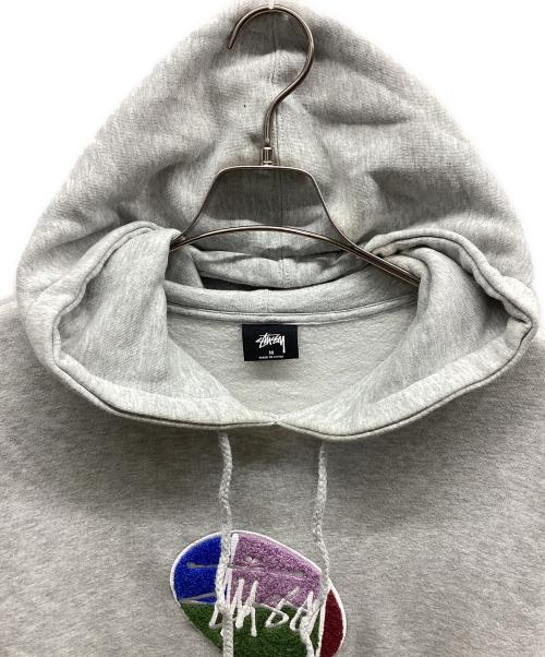 stussy（ステューシー）stussy (ステューシー) プルオーバーパーカー グレー サイズ:Mの古着・服飾アイテム