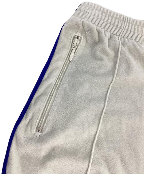 Needles（ニードルズ）Needles (ニードルズ) ベロアトラックパンツ ホワイト×ブルー サイズ:Mの古着・服飾アイテム