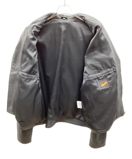 FREEDOM（フリーダム）FREEDOM (フリーダム) レザージャケット ブラック サイズ:6Lの古着・服飾アイテム