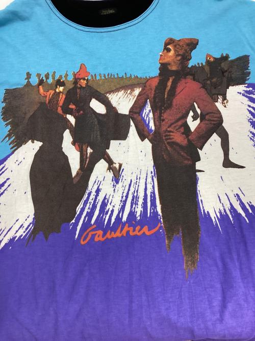 Jean Paul Gaultier homme（ジャンポールゴルチェオム）Jean Paul Gaultier homme (ジャンポールゴルチェオム) 半袖カットソー マルチカラー サイズ:48の古着・服飾アイテム