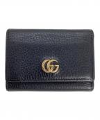 GUCCIグッチ）の古着「GUCCI　GGマーモント ミディアム ウォレット」｜ブラック