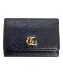 GUCCI（グッチ）の古着「GUCCI　GGマーモント ミディアム ウォレット」｜ブラック