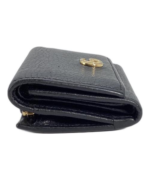 GUCCI（グッチ）GUCCI (グッチ) GUCCI　GGマーモント ミディアム ウォレット ブラックの古着・服飾アイテム