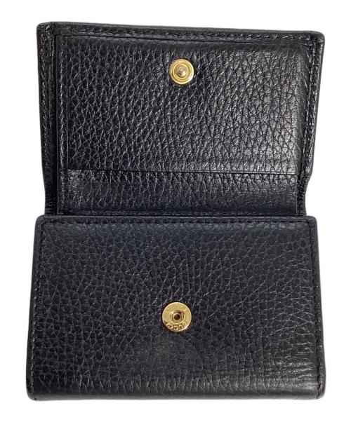 GUCCI（グッチ）GUCCI (グッチ) GUCCI　GGマーモント ミディアム ウォレット ブラックの古着・服飾アイテム