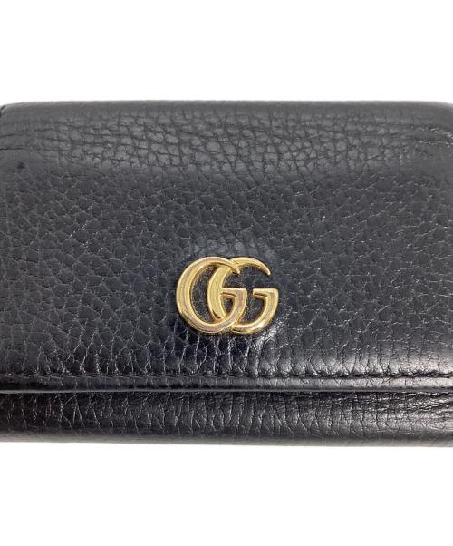 GUCCI（グッチ）GUCCI (グッチ) GUCCI　GGマーモント ミディアム ウォレット ブラックの古着・服飾アイテム